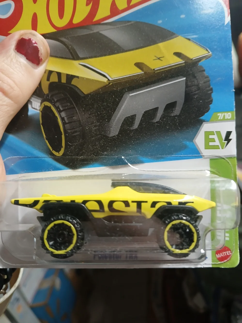yellow Hot Wheels Polestar TRX is a 1:64 scale die-cast model from the 2026 HW E